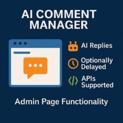 AI comment management features plugin overview