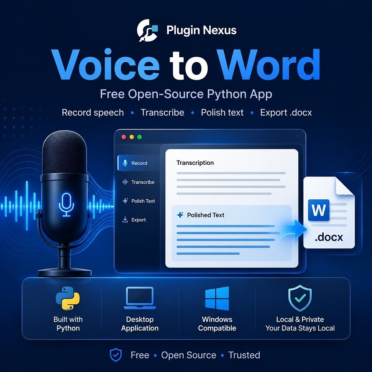 Voice to word filtered